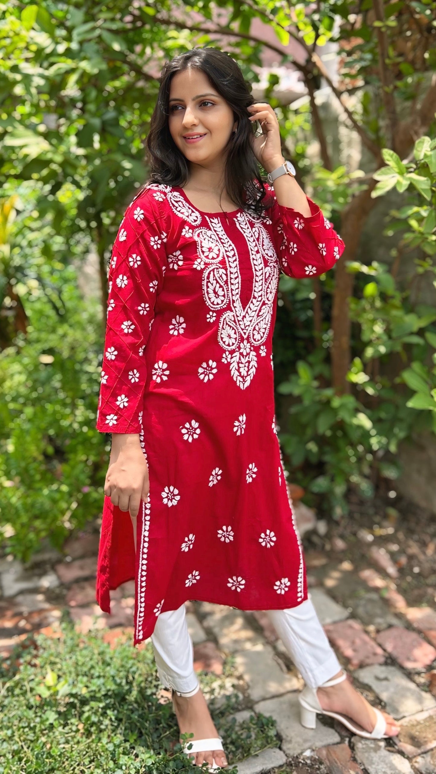 Cotton Chikankari Kurta