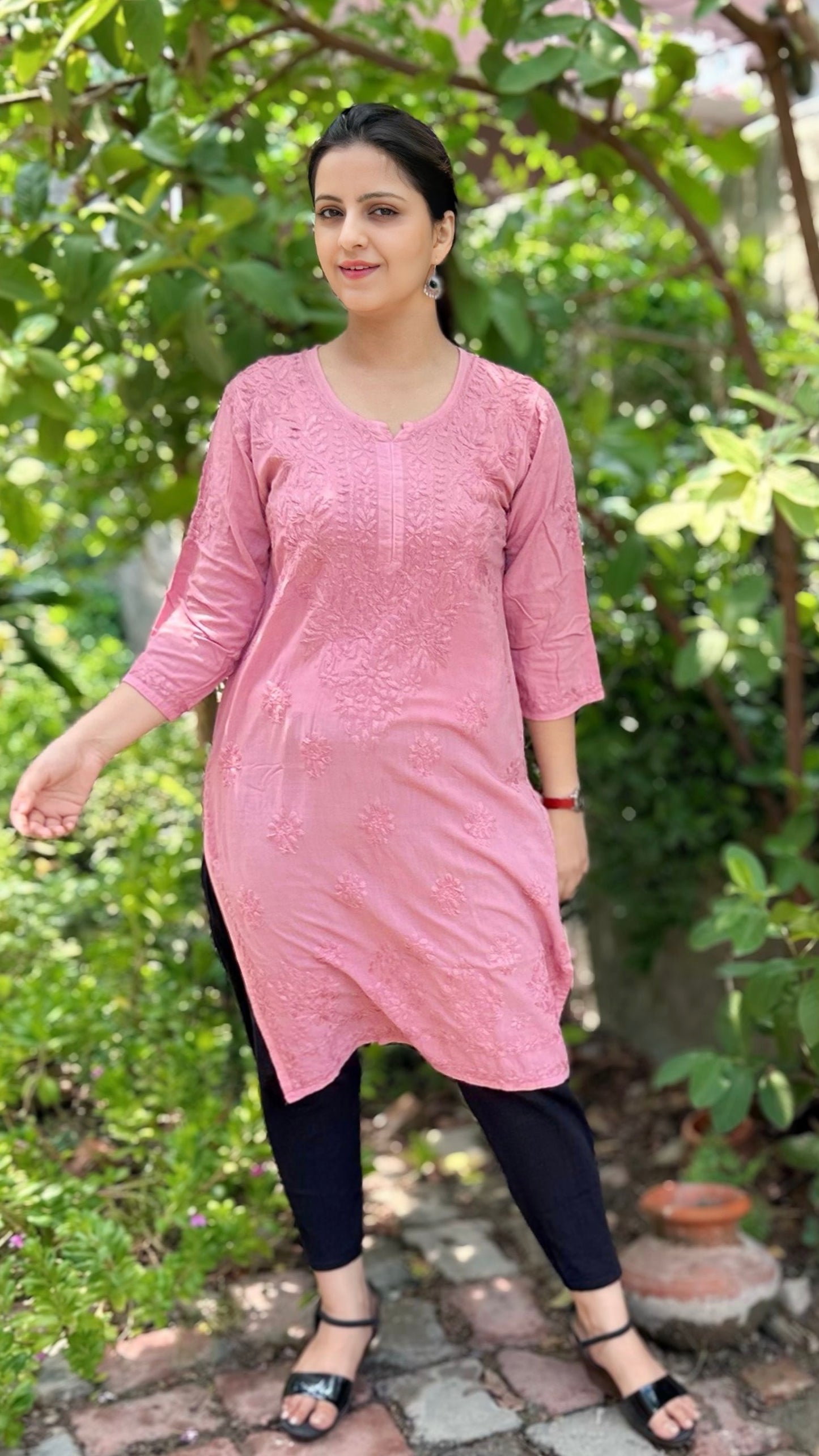 Rayon Chikankari kurta