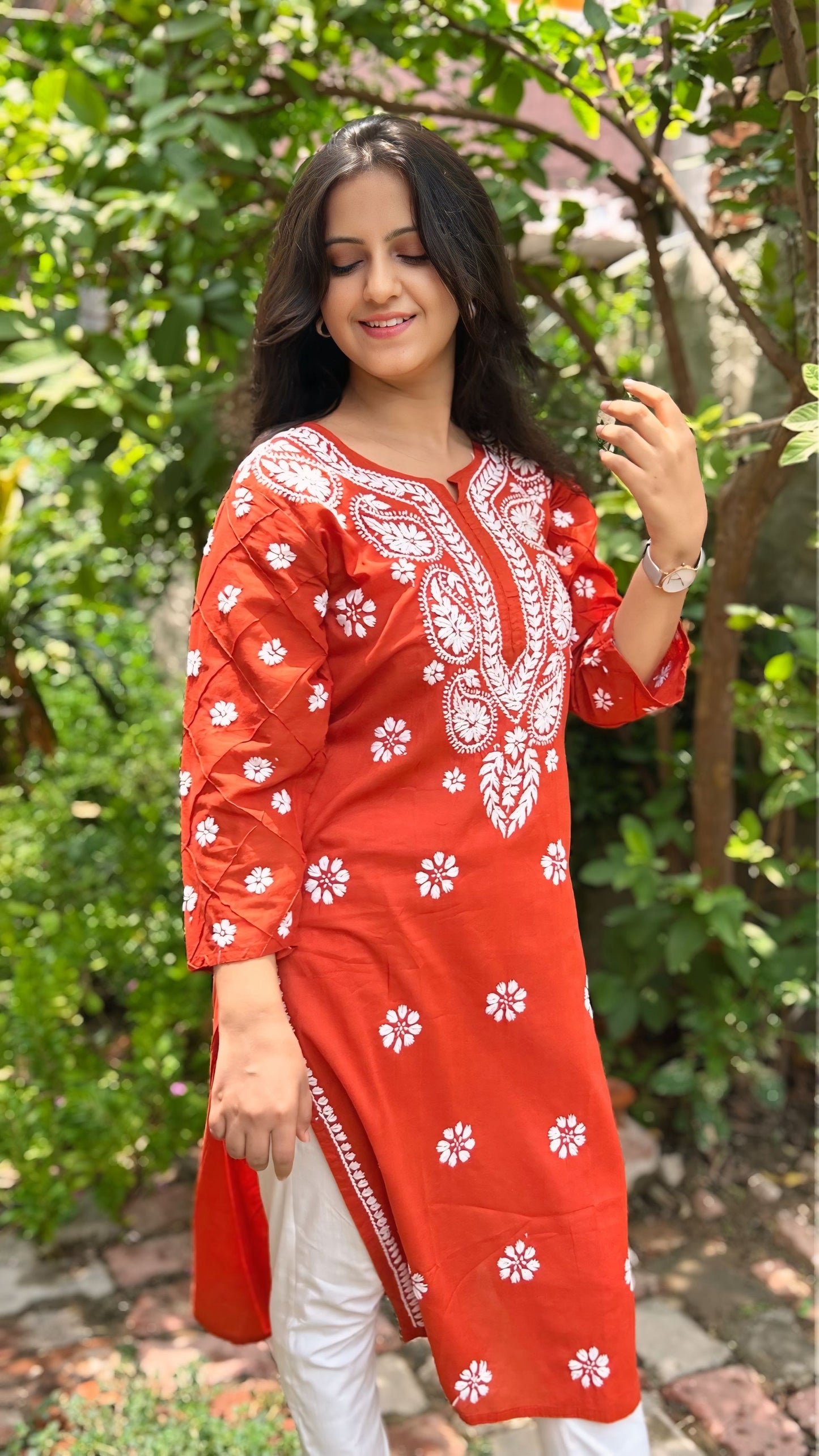 Cotton Chikankari Kurta