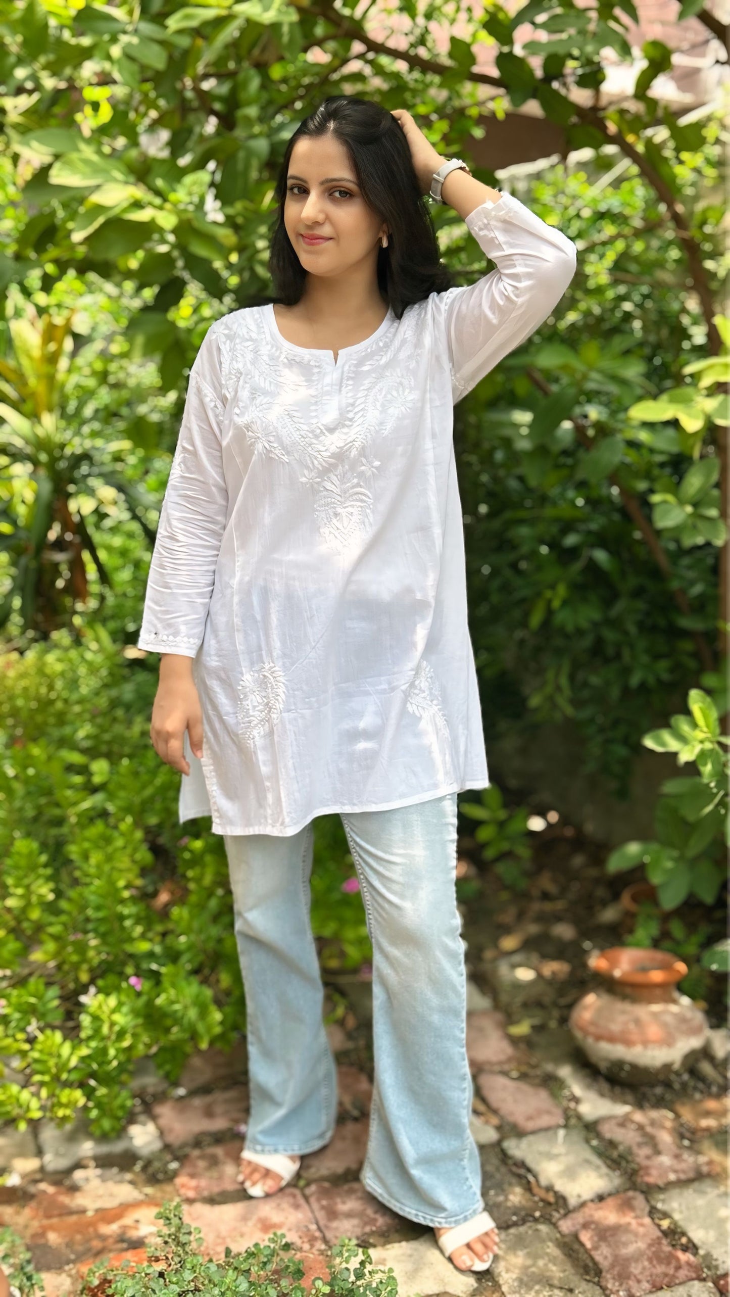Cotton Chikankari kurti