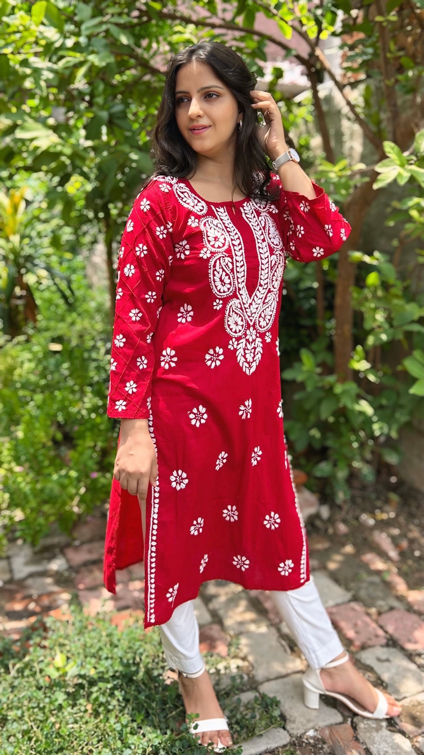 Cotton Chikankari Kurta