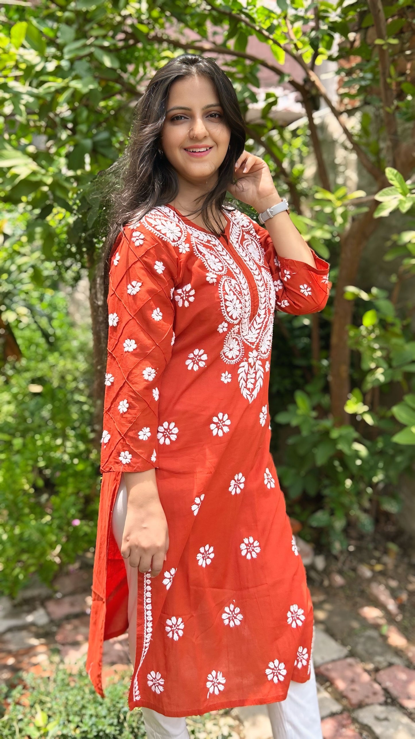 Cotton Chikankari Kurta