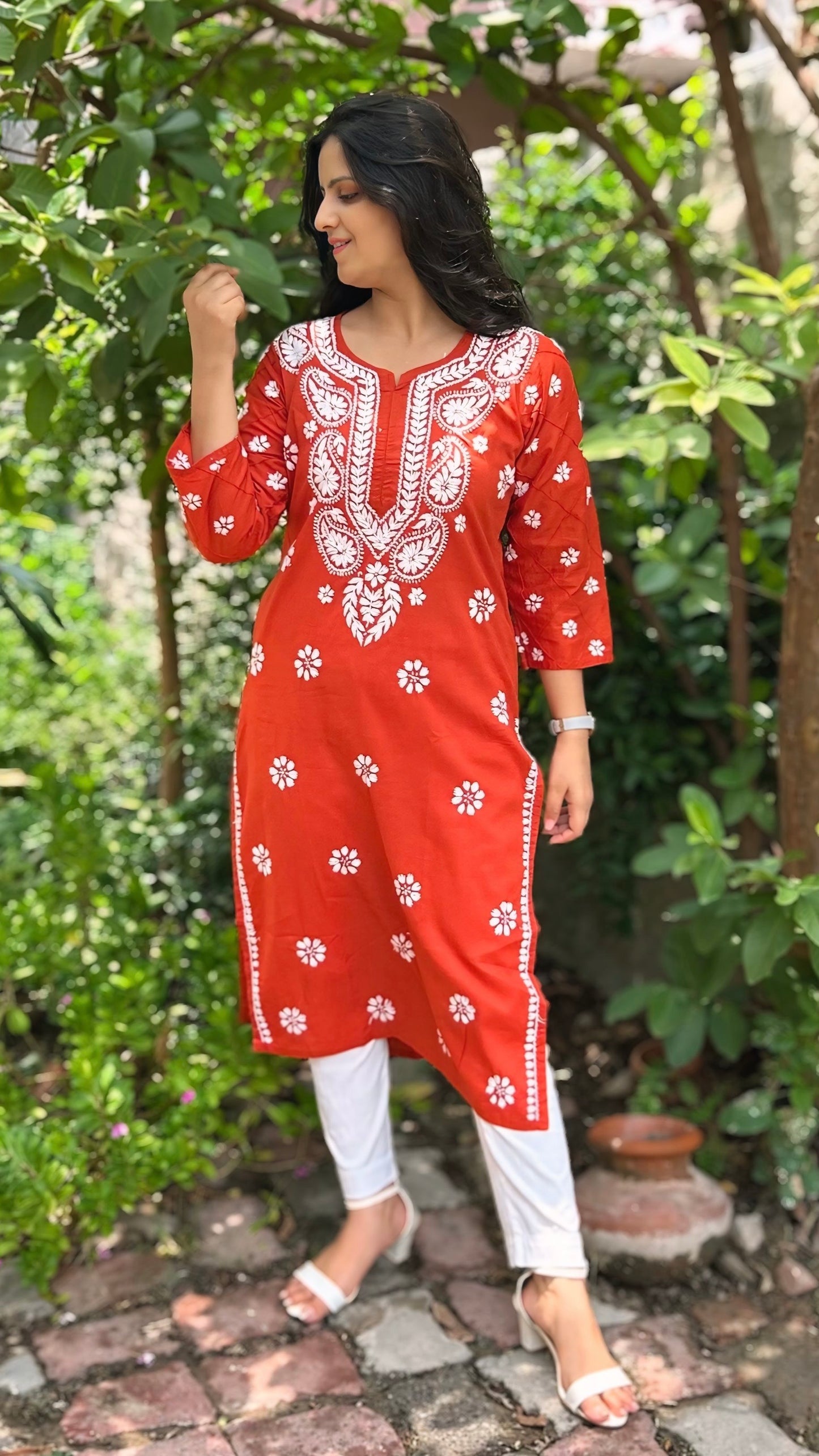 Cotton Chikankari Kurta