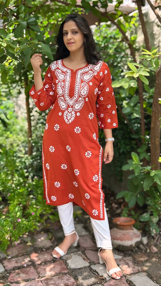 Cotton Chikankari Kurta