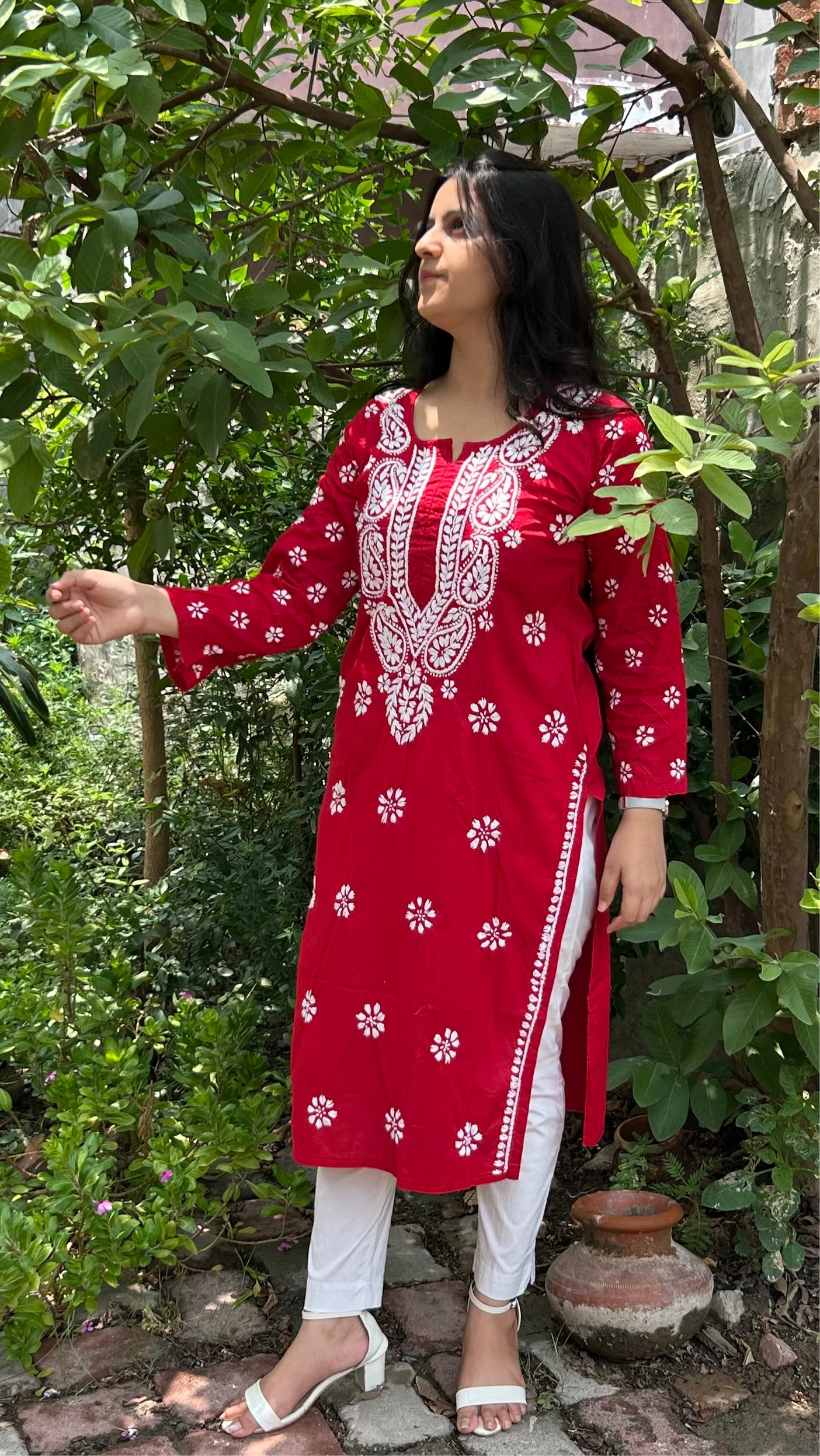 Cotton Chikankari Kurta