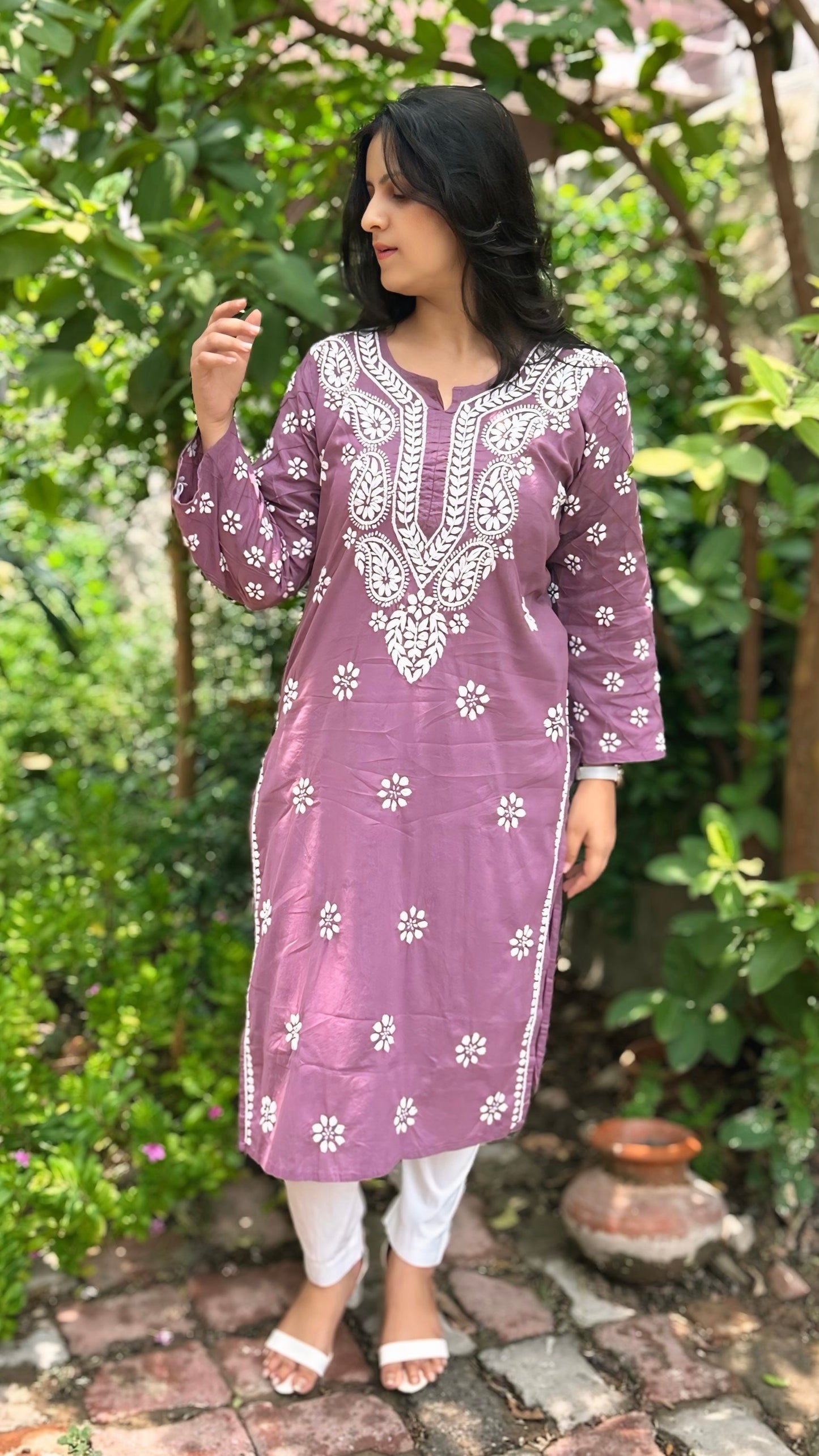 Cotton Chikankari Kurta