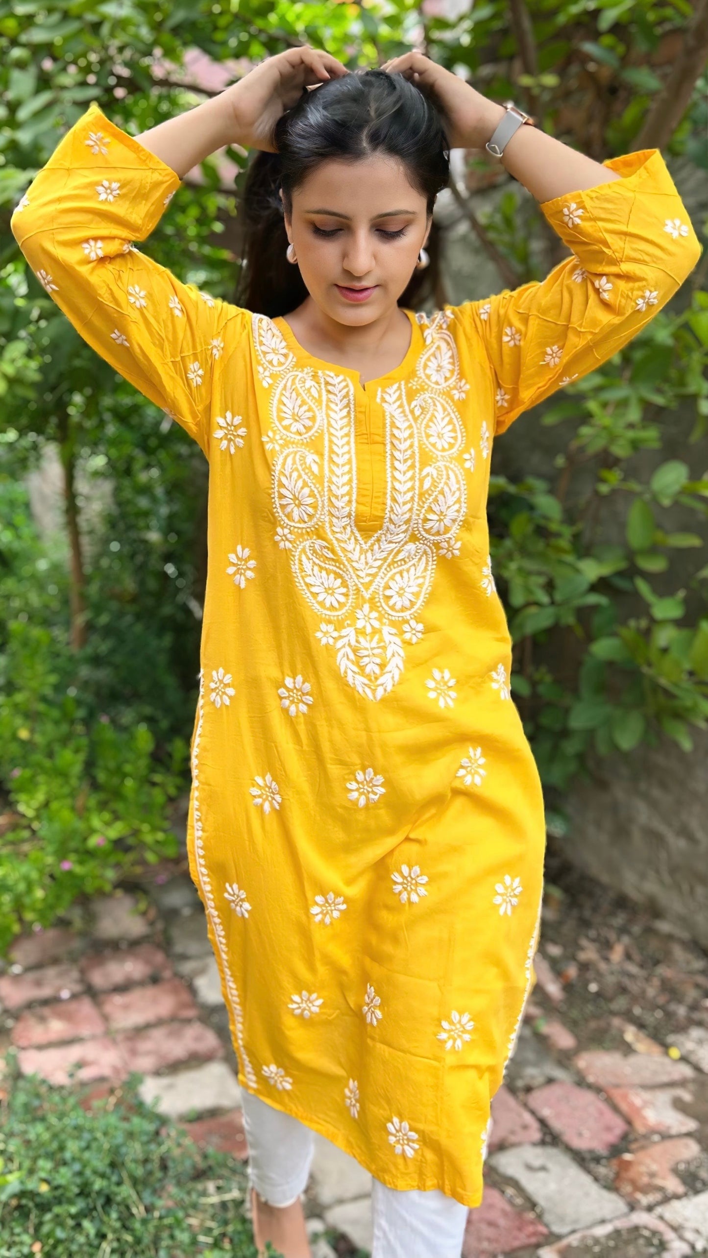 Cotton Chikankari Kurta