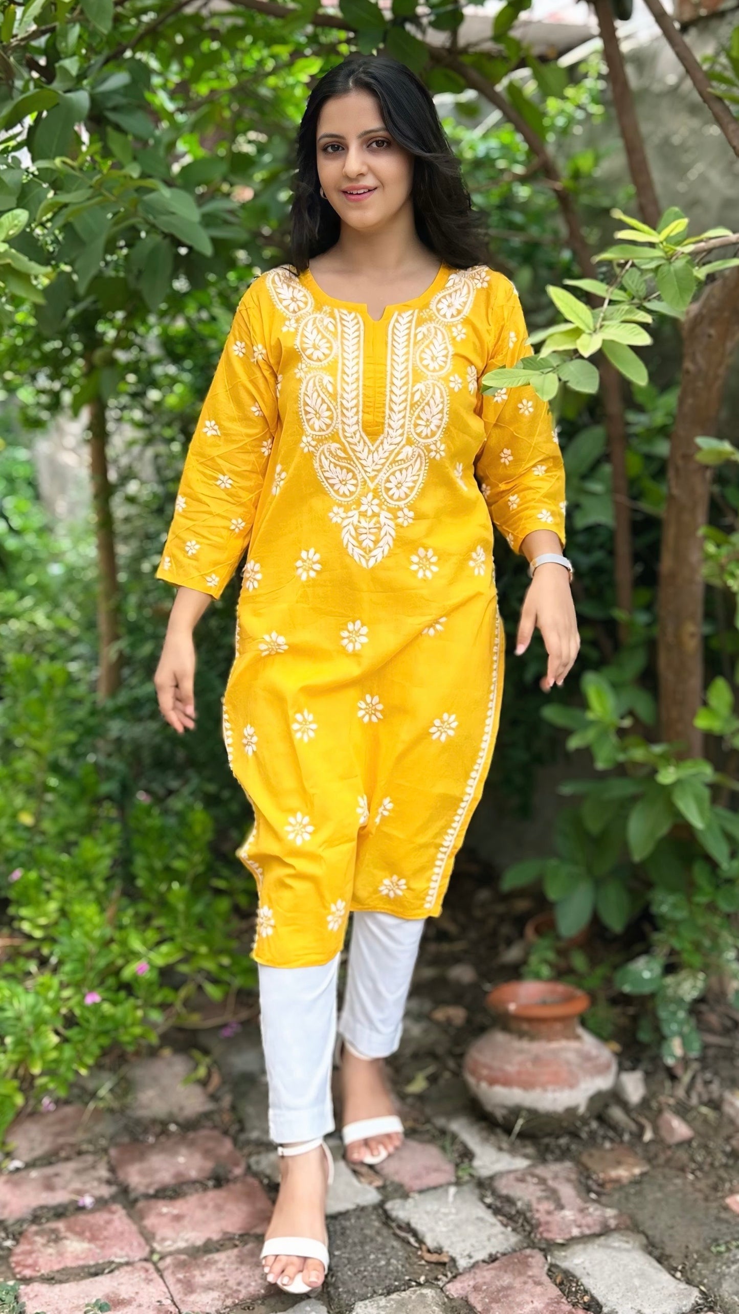 Cotton Chikankari Kurta