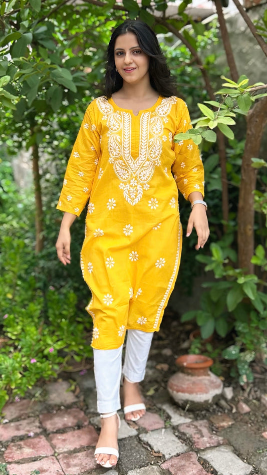 Cotton Chikankari Kurta