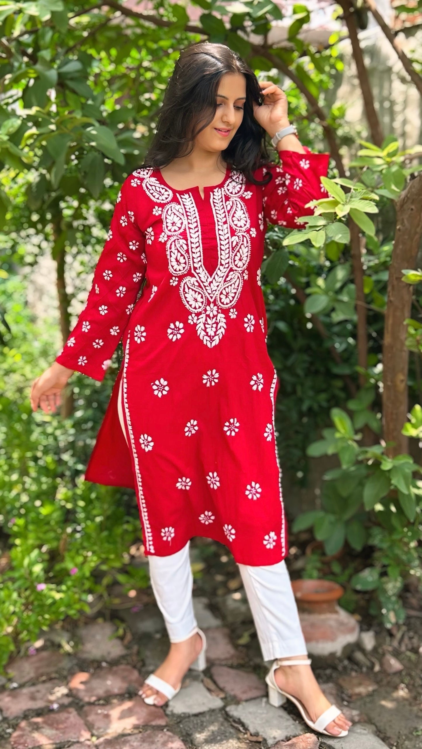 Cotton Chikankari Kurta