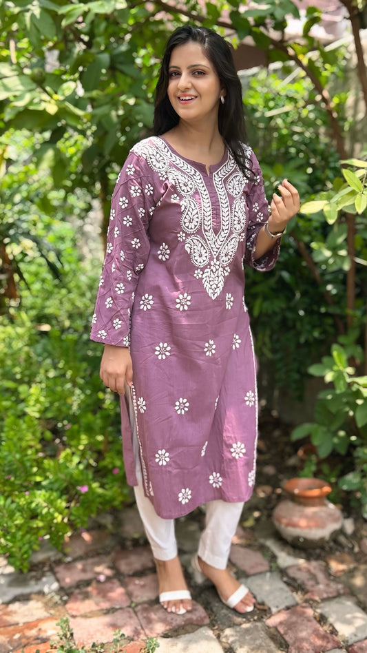 Cotton Chikankari Kurta