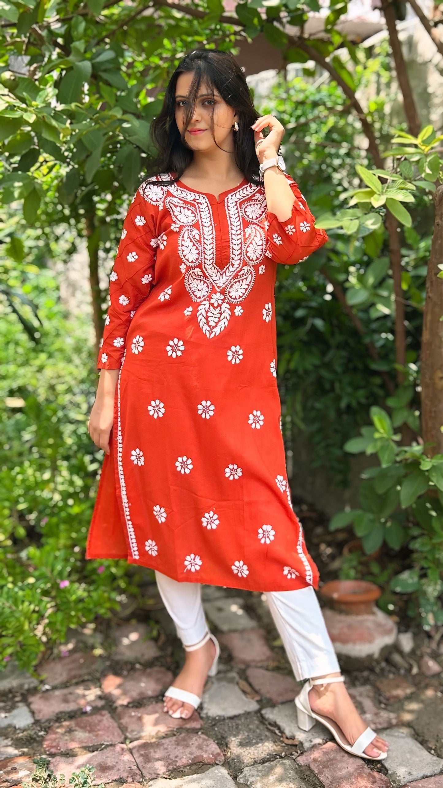 Cotton Chikankari Kurta