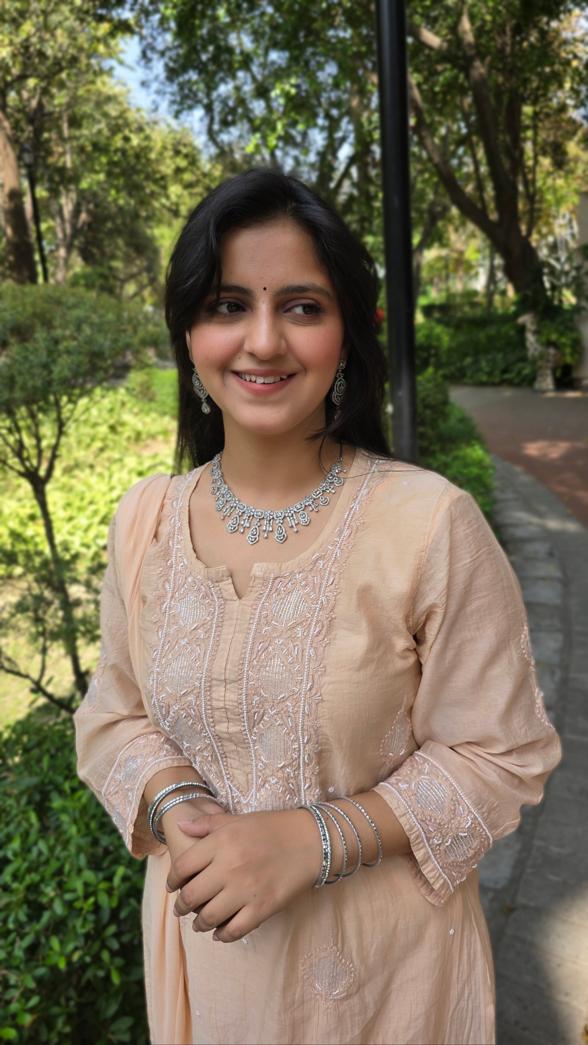 Fine handmade chikankari