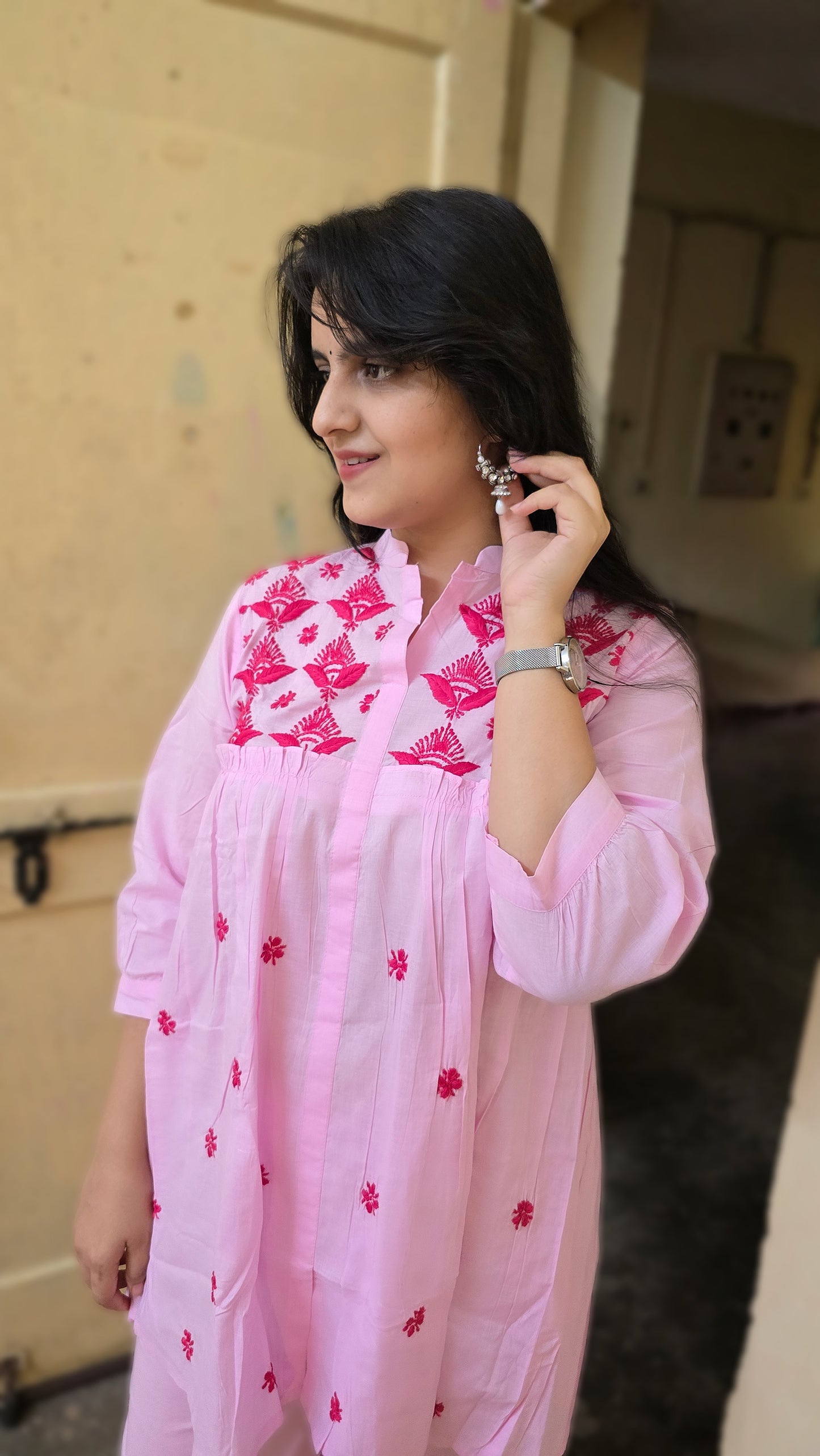 Cotton Chikankari Cord Set