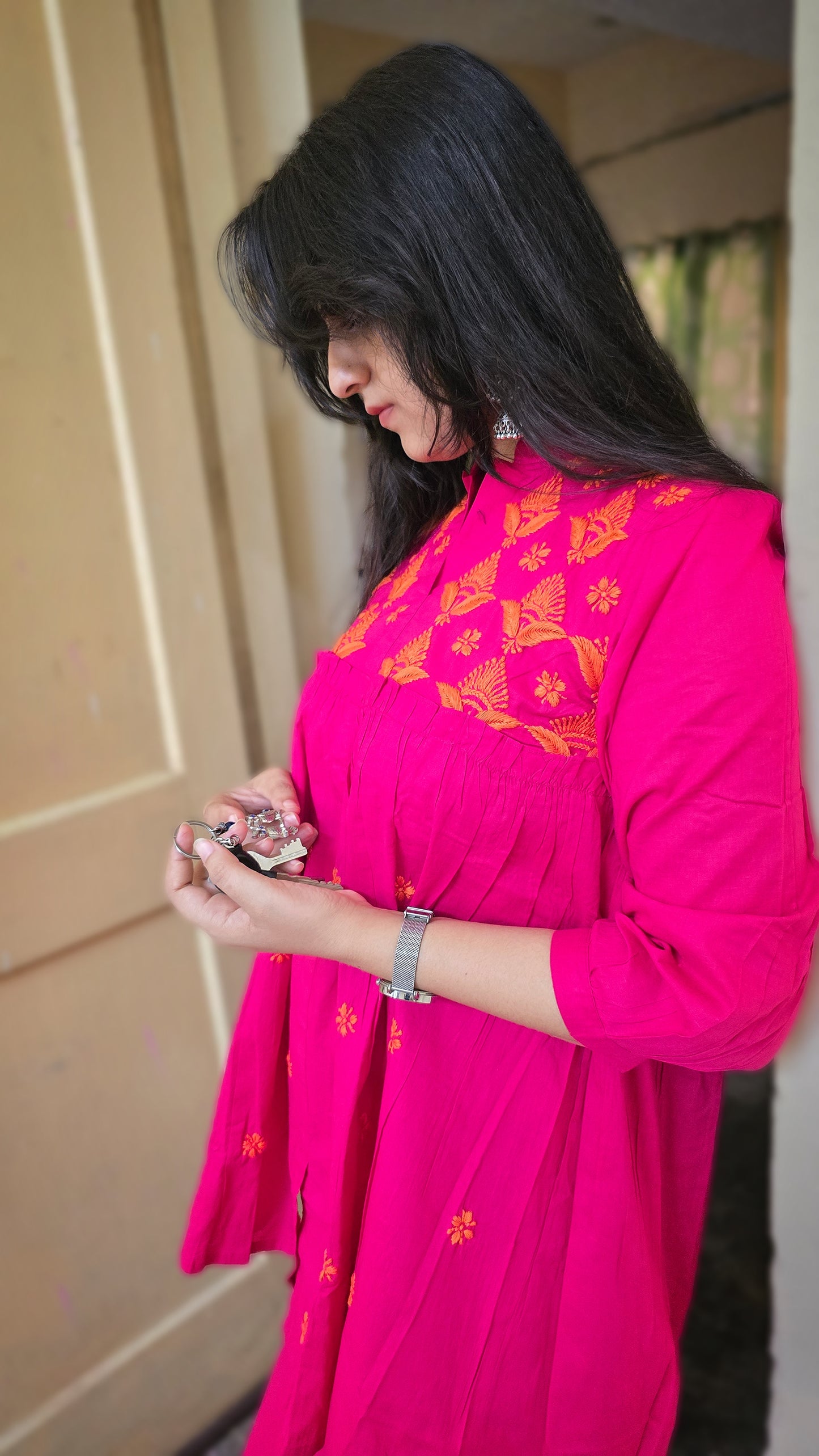 Cotton Chikankari Cord Set