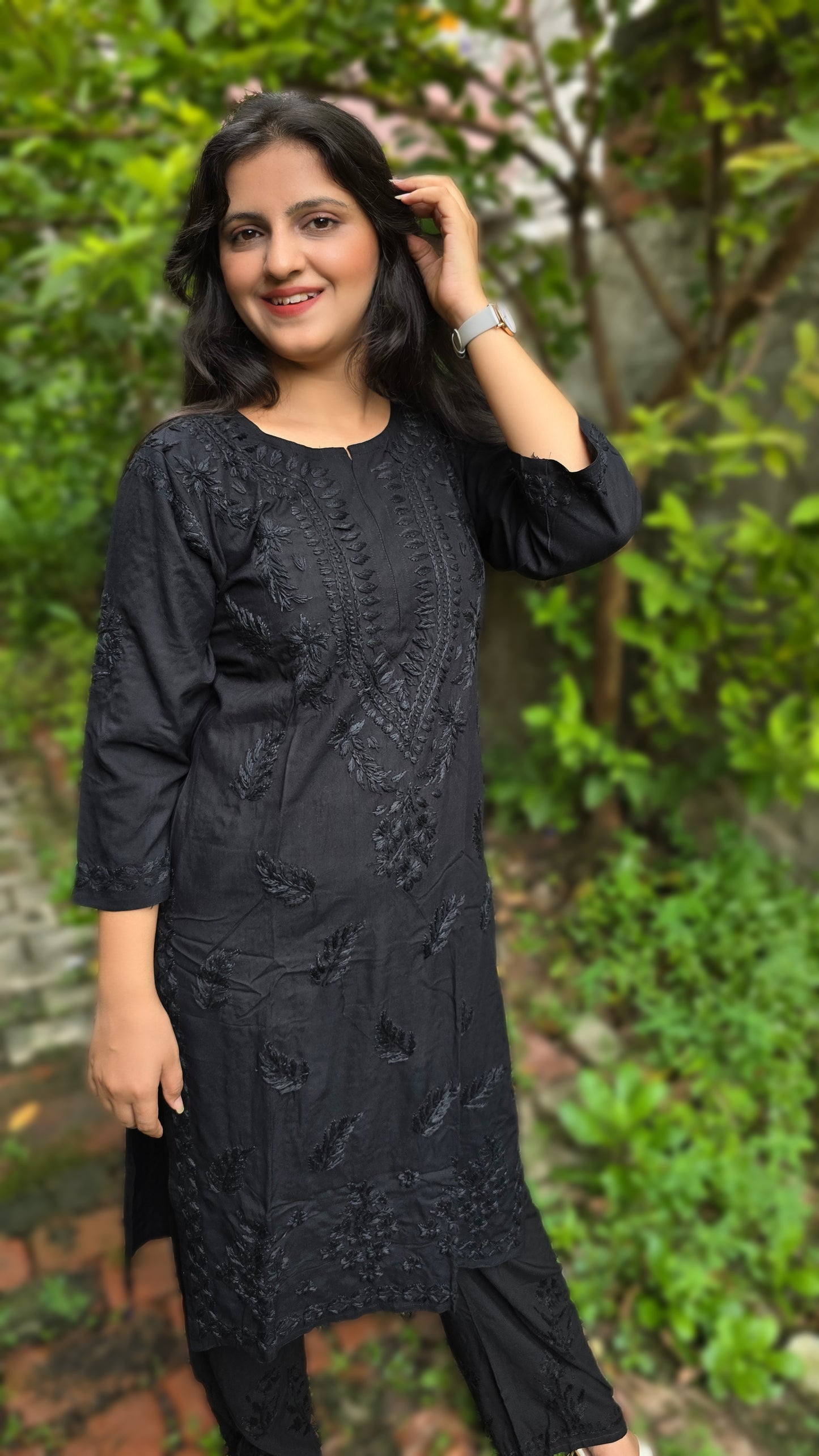 Rayon Chikankari kurta set
