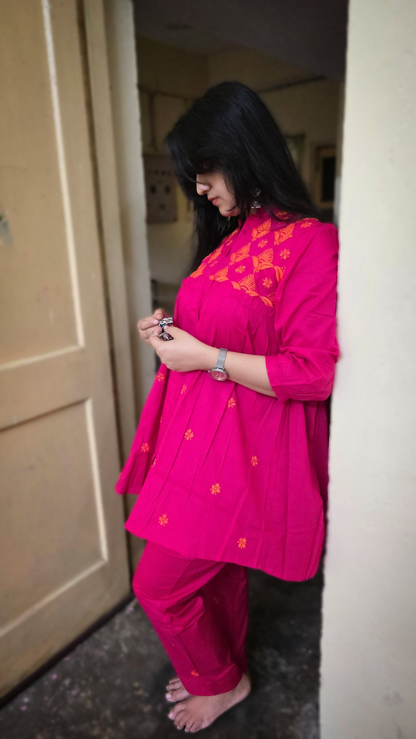Cotton Chikankari Cord Set